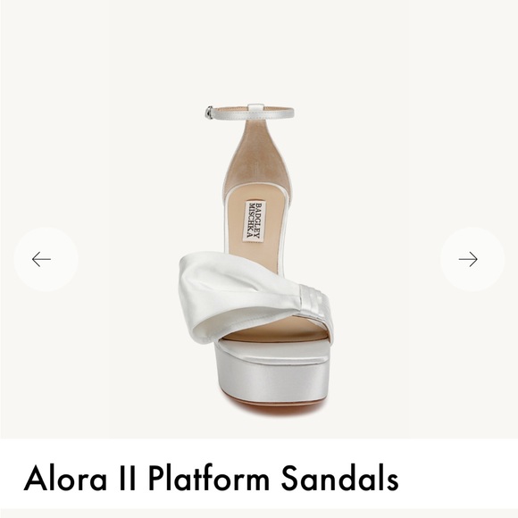 Badgley Mischka Alora II Platform Heels - White - Picture 5 of 8